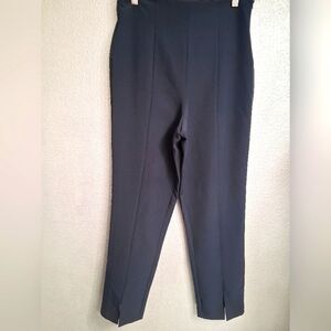 NWT Asos Blue Straight Leg Pants With Front Slit    Size 6